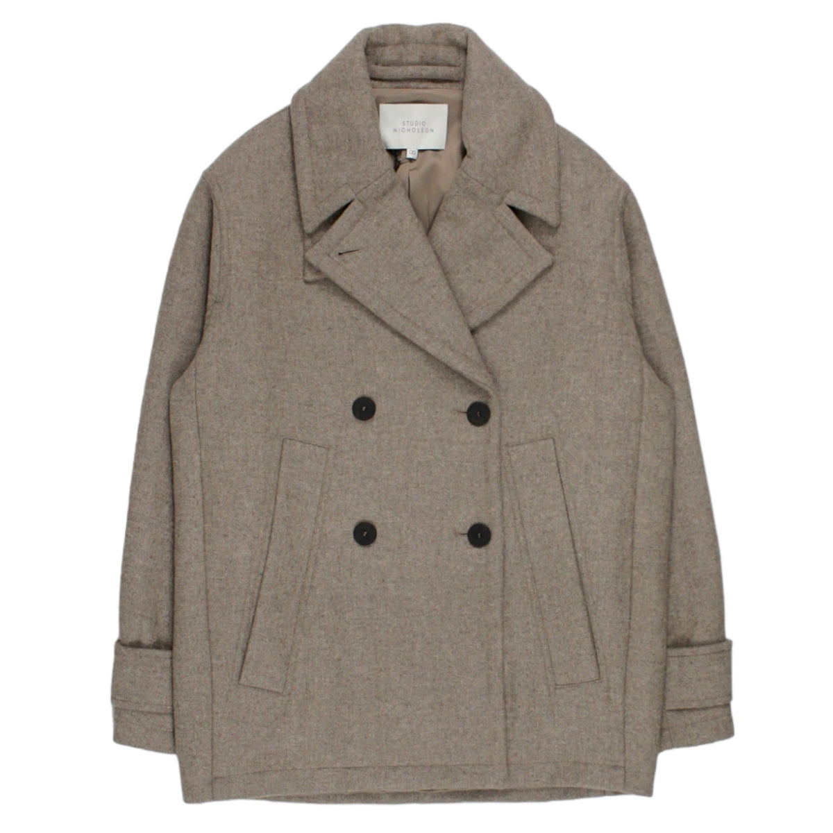 Studio Nicholson Fawn Peacoat | Shop from Crisis Online