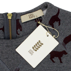 Orla Kiely Grey Dog Sweatshirt Dress