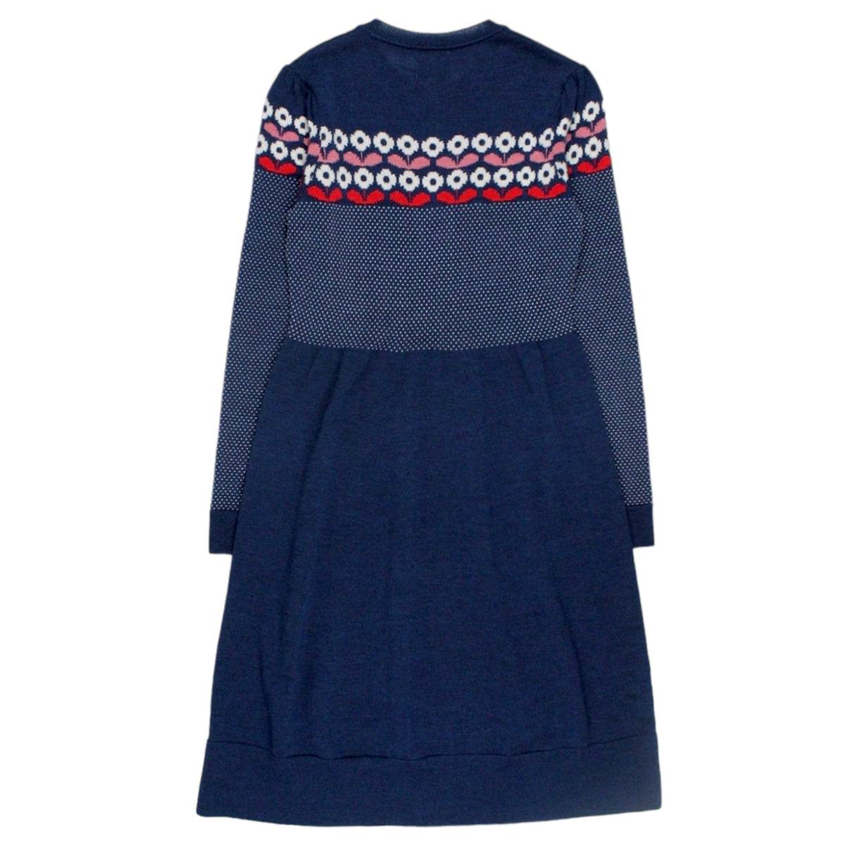 Orla Kiely Navy Flower Fairisle Dress