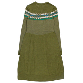 Orla Kiely Olive Flower Fairisle Dress