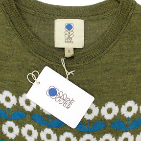 Orla Kiely Olive Flower Fairisle Dress