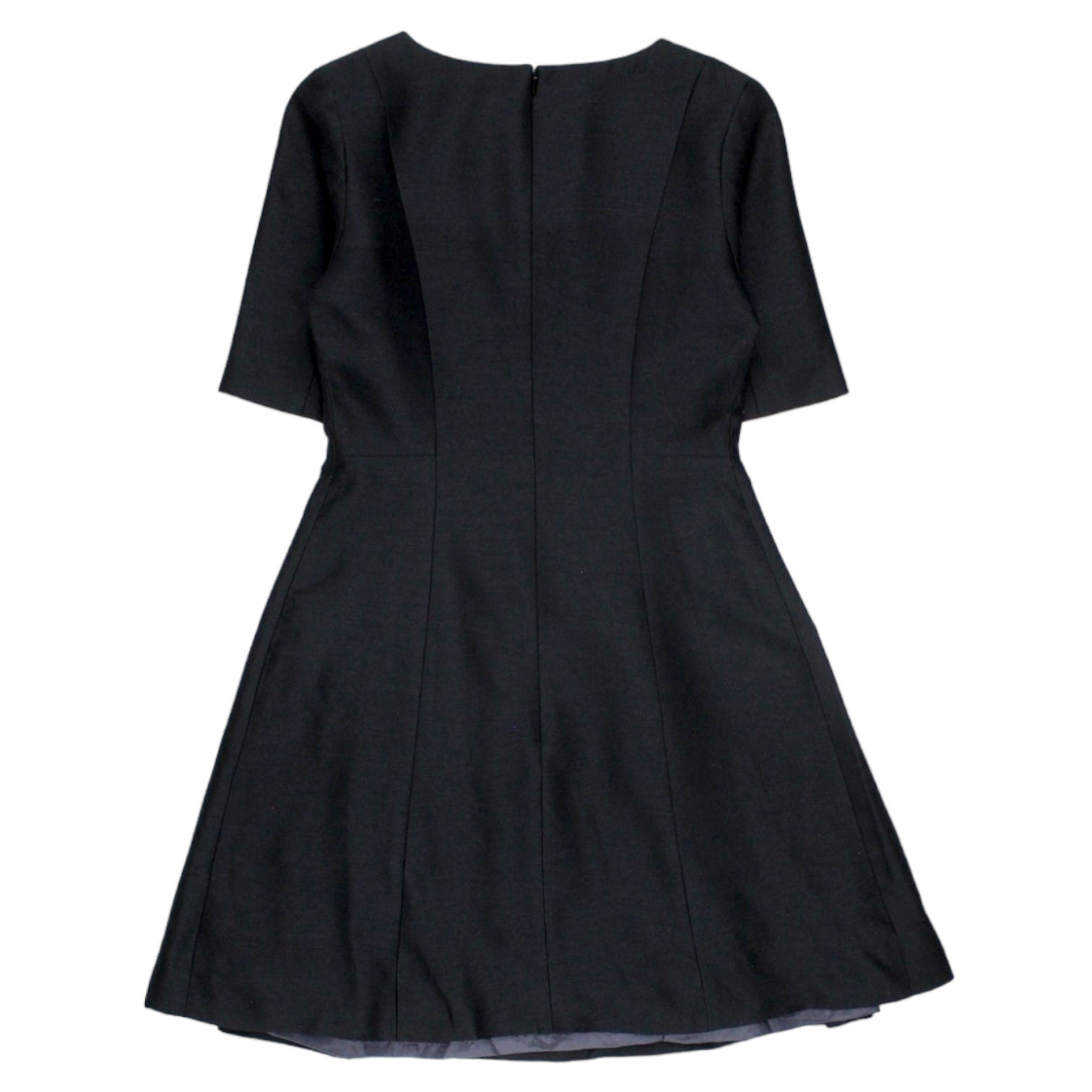 Orla Kiely Dark Grey Bow Front Dress