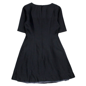 Orla Kiely Dark Grey Bow Front Dress