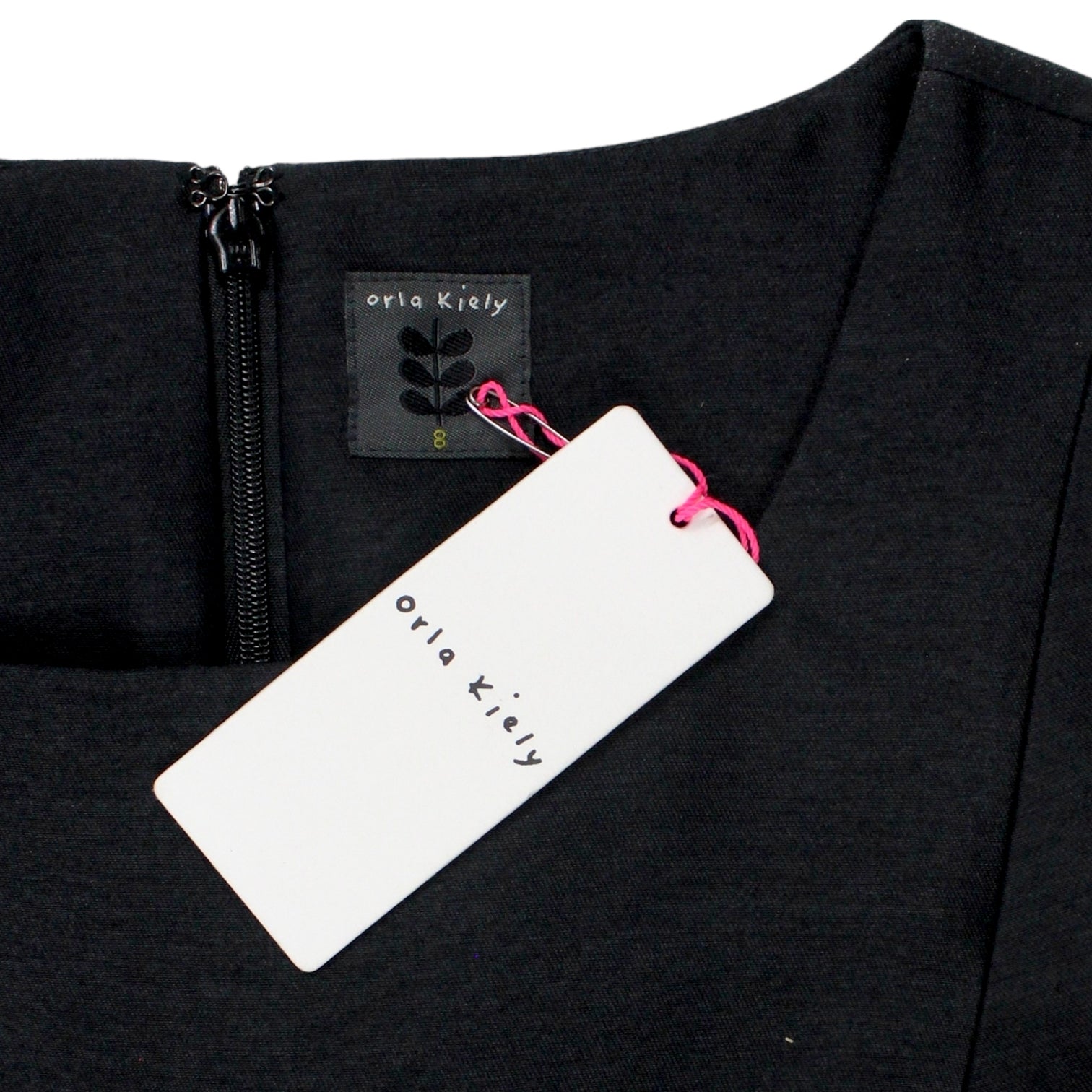Orla Kiely Dark Grey Bow Front Dress