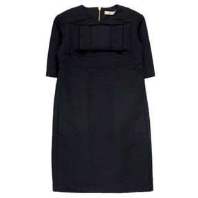 Orla Kiely Black Checkerboard Satin Shift Dress