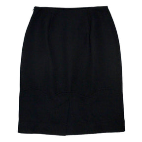 Orla Kiely Black Jacquard Scallop Skirt