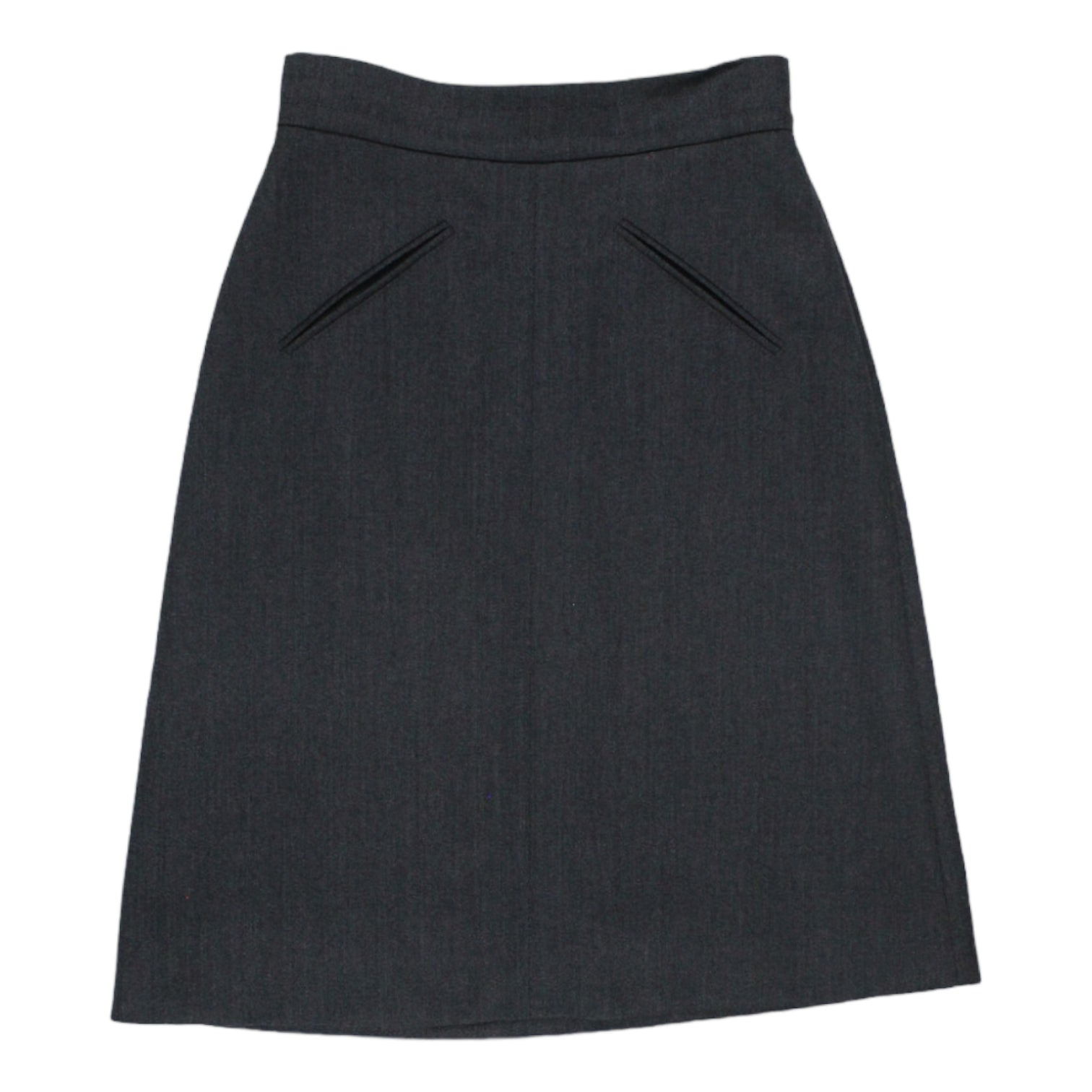 Orla Kiely Grey Cavalry Twill Skirt