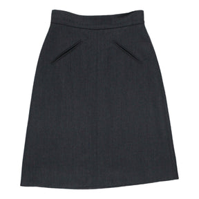 Orla Kiely Grey Cavalry Twill Skirt