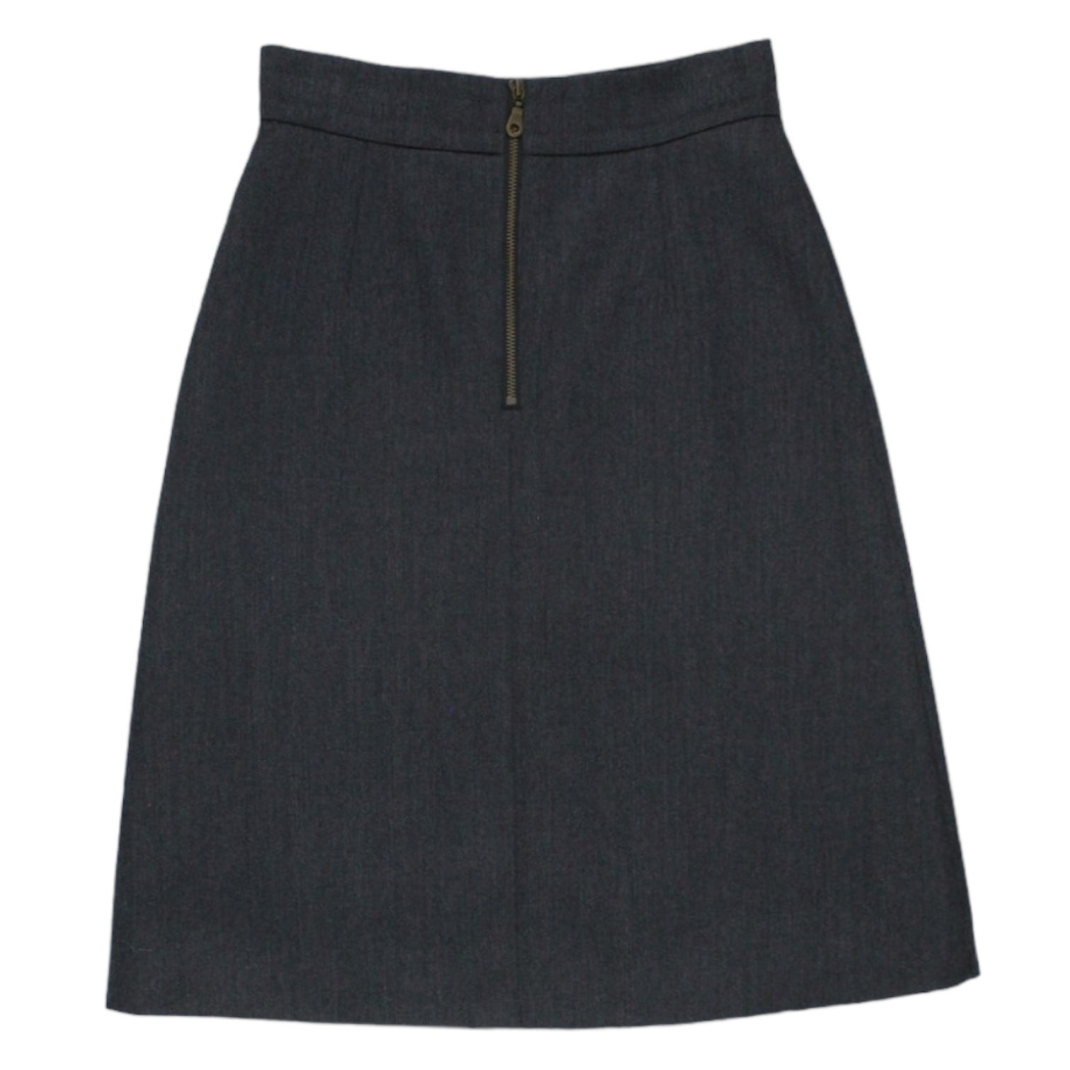 Orla Kiely Grey Cavalry Twill Skirt