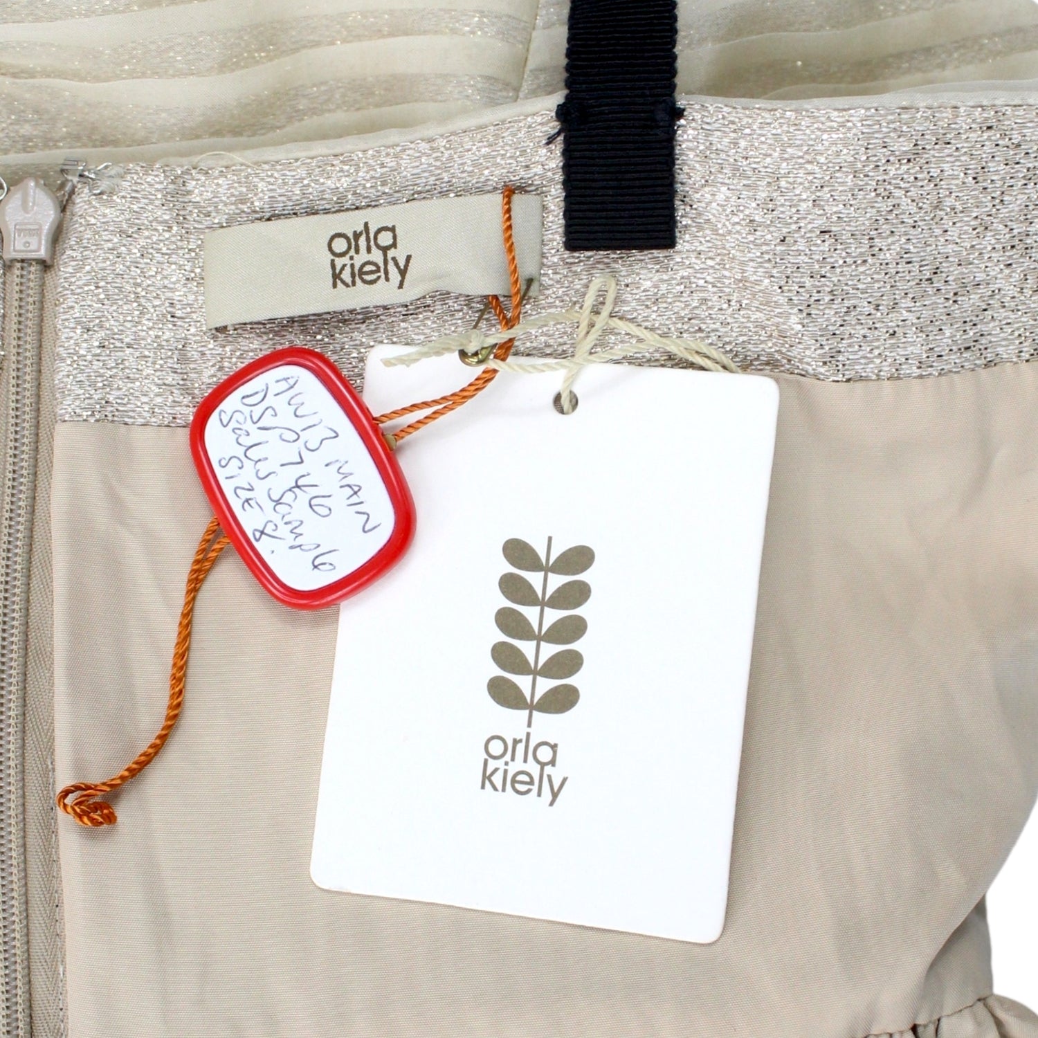 Orla Kiely Gold Lurex Strappy Dress