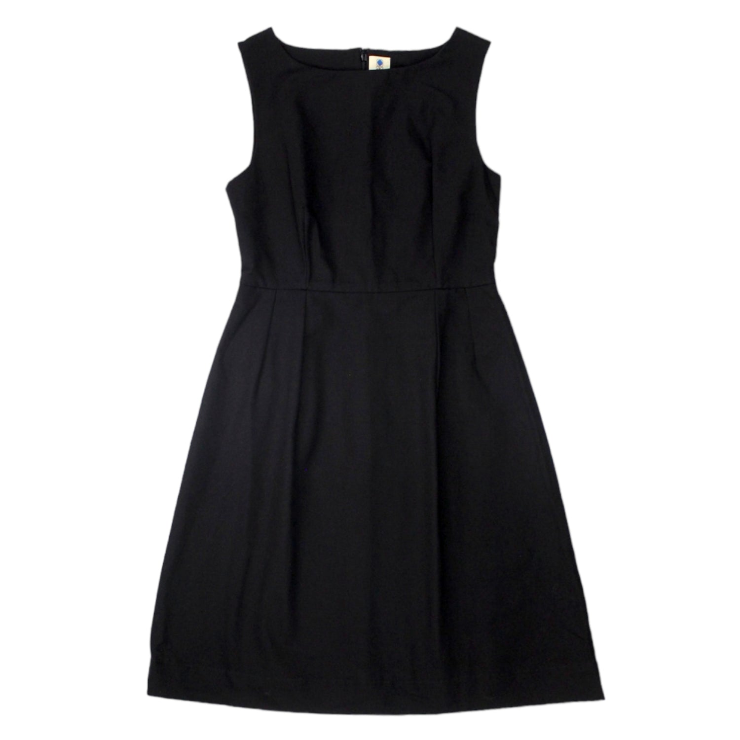 Orla Kiely Solid Black Fitted Dress