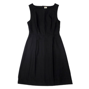 Orla Kiely Solid Black Fitted Dress