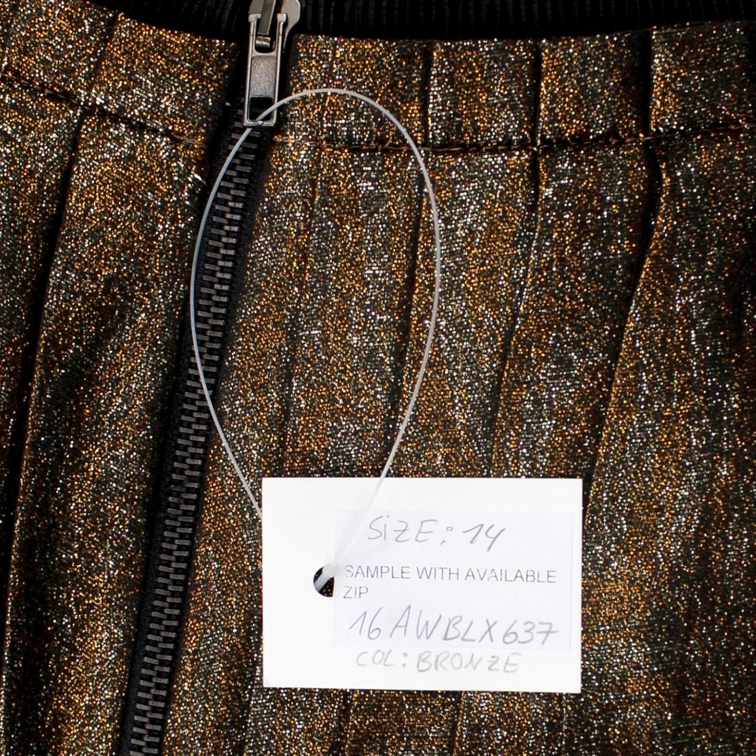 Orla Kiely Bronze Metallic Pleat Skirt