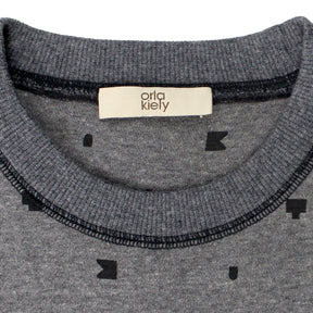 Orla Kiely Grey Print Sweatshirting Dress
