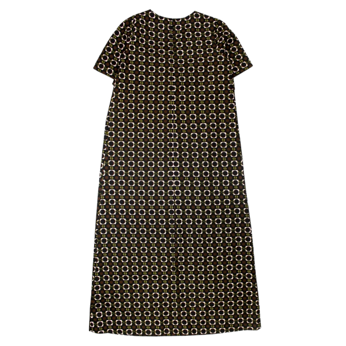 Orla Kiely Olive & Rose Flower Tile Maxi Dress