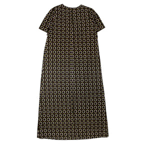 Orla Kiely Olive & Rose Flower Tile Maxi Dress