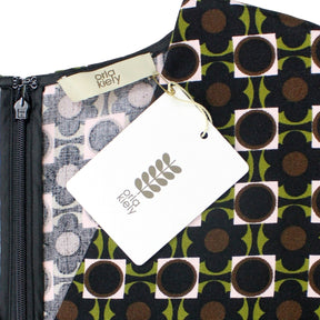 Orla Kiely Olive & Rose Flower Tile Maxi Dress