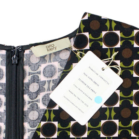 Orla Kiely Olive & Rose Flower Tile Maxi Dress