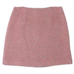 Orla Kiely Pink Wool Mini Skirt