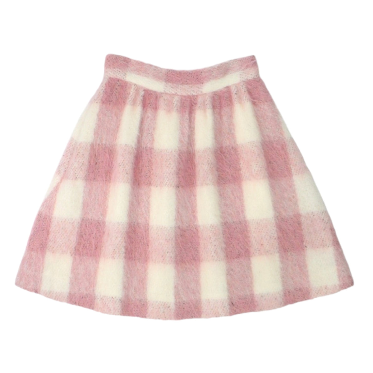 Orla Kiely Pink/Cream Brushed Check Skirt