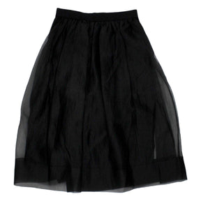 Orla Kiely Black Crinkle Organza Skirt