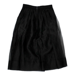 Orla Kiely Black Crinkle Organza Skirt