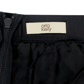 Orla Kiely Black Crinkle Organza Skirt