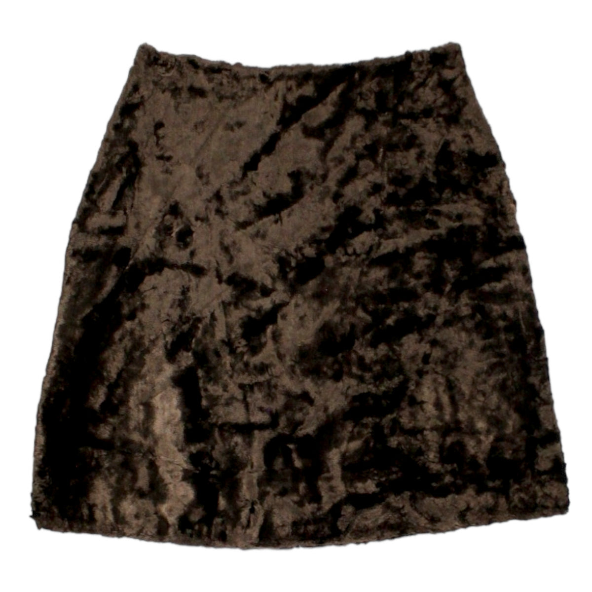 Orla Kiely Chocolate Furry Skirt
