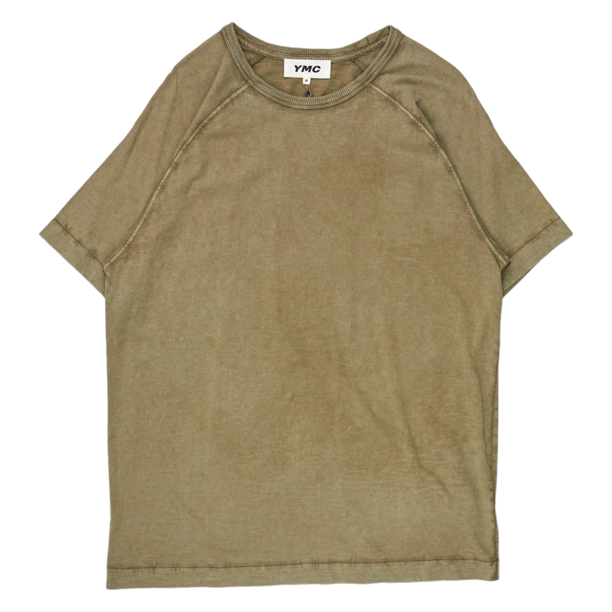 YMC Olive TV Raglan T Shirt