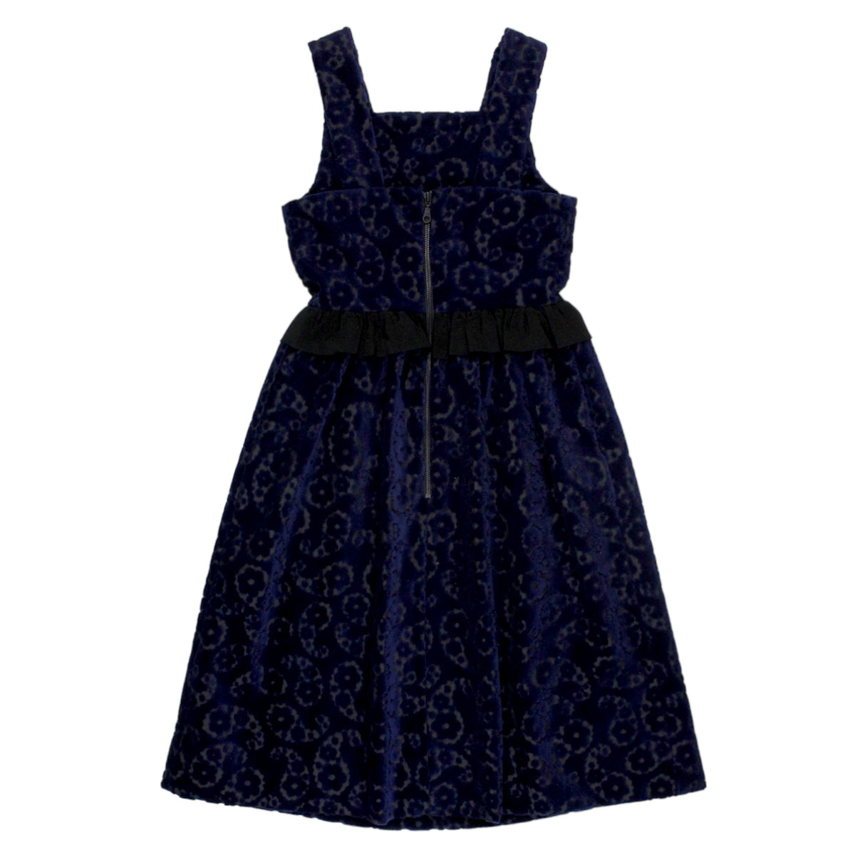 L'Orla Blue Devore Sleeveless Dress