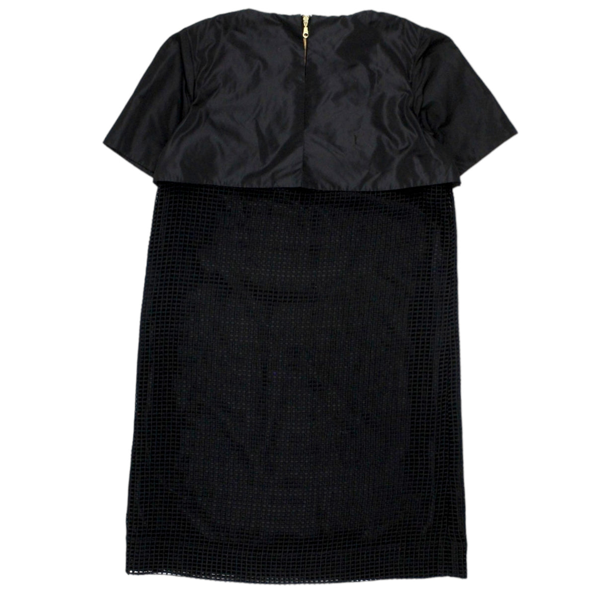 Orla Kiely Black Grid Neck Frill Dress
