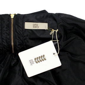 Orla Kiely Black Grid Neck Frill Dress