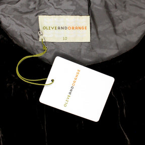 Olive & Orange Mushroom Velvet Smock Dress
