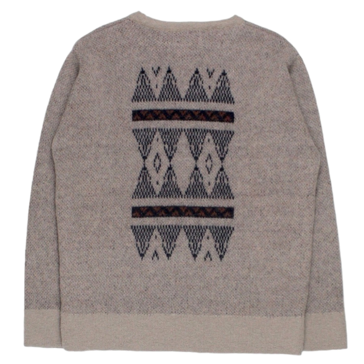 Garbstore Brown Aztec Design Knitted Jumper