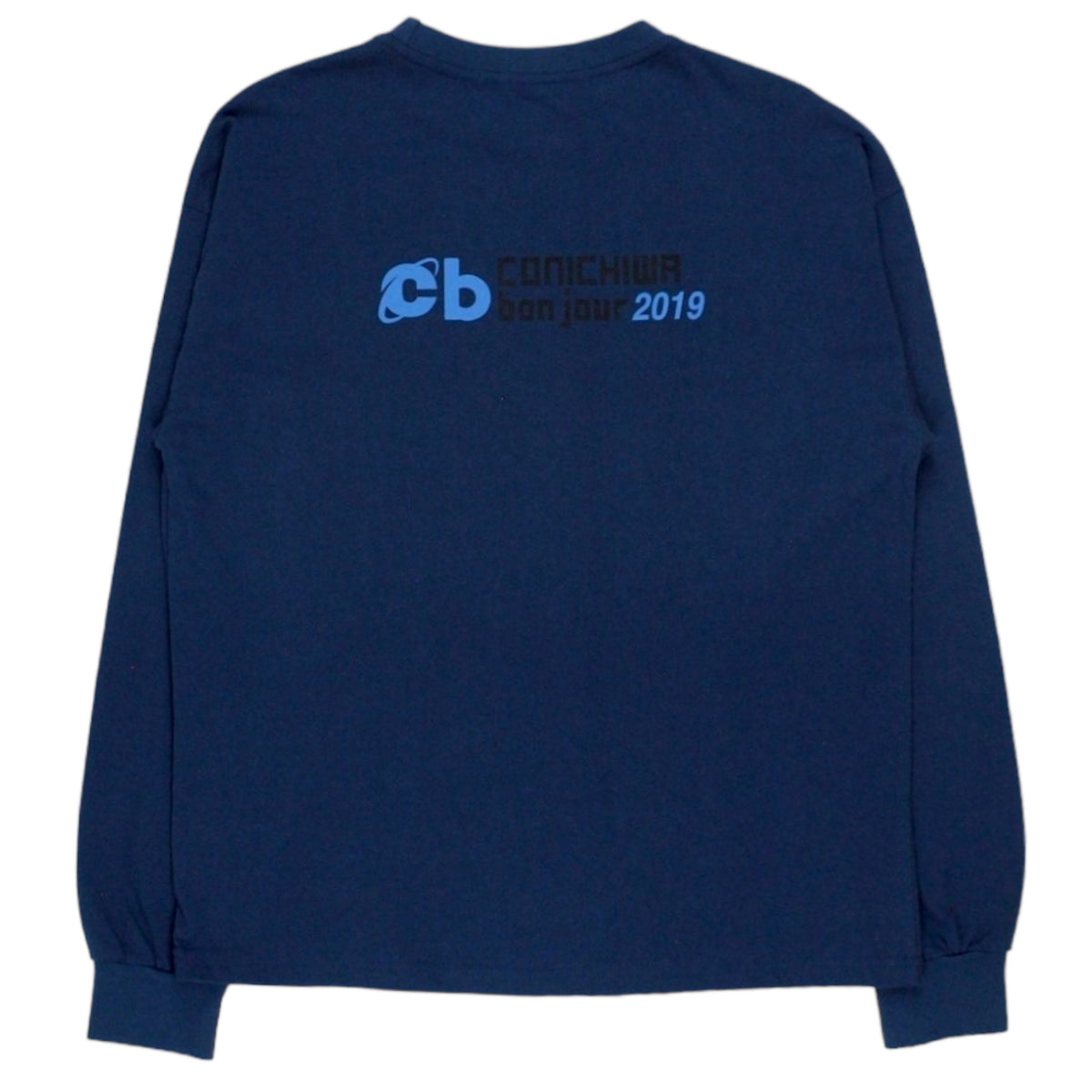 Conichiwa Bonjour Blue Long Sleeved Tee
