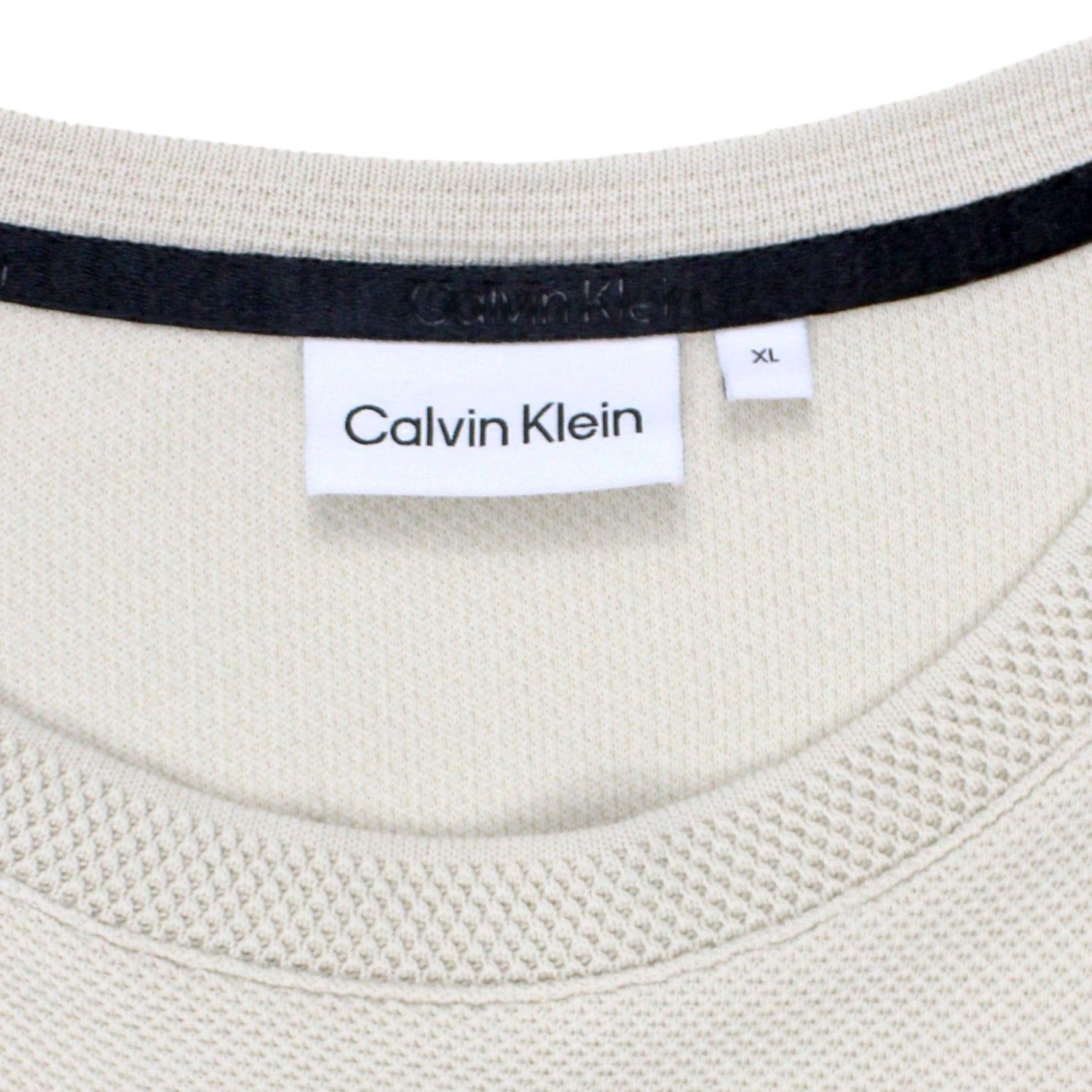 Calvin Klein Beige Heavy Pique T-Shirt