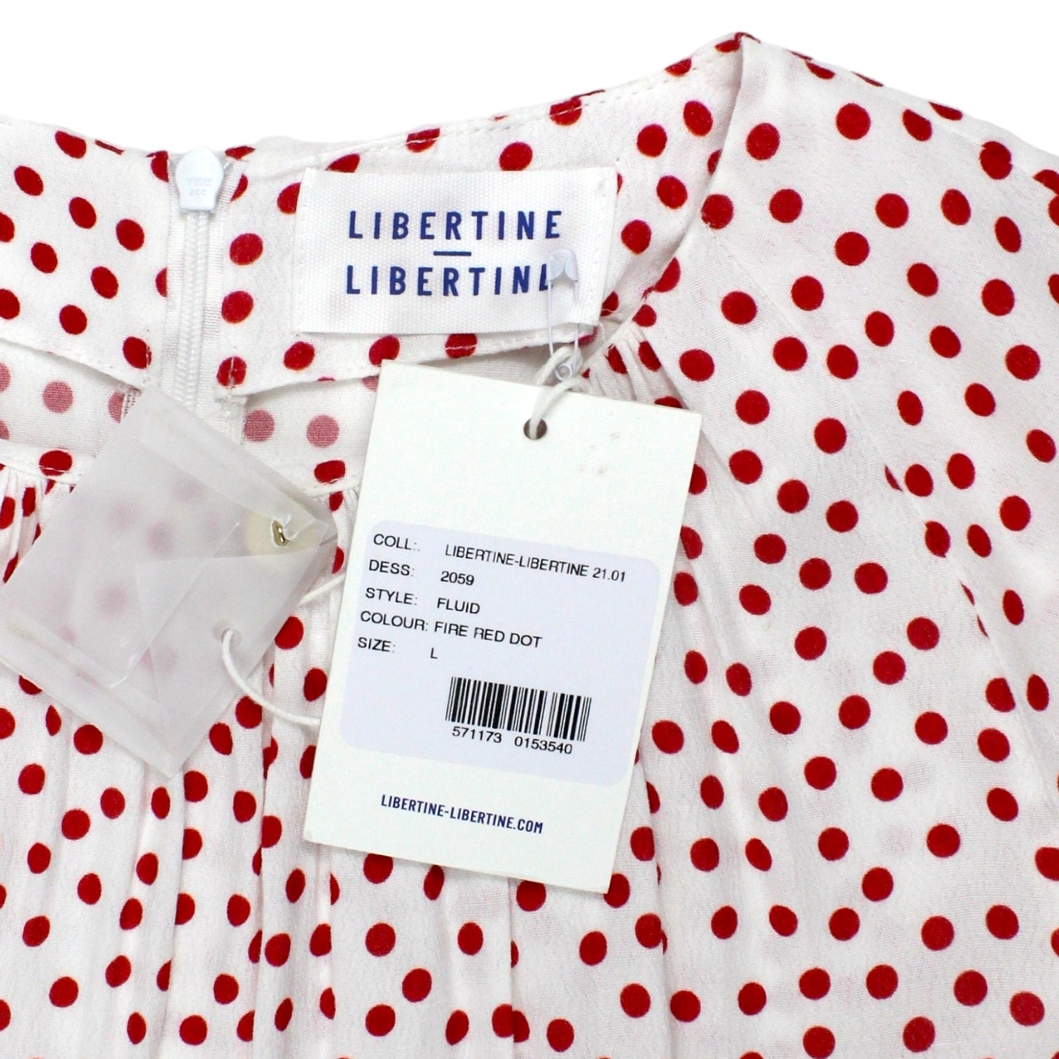 Libertine-Libertine Fire Red Dot Dress