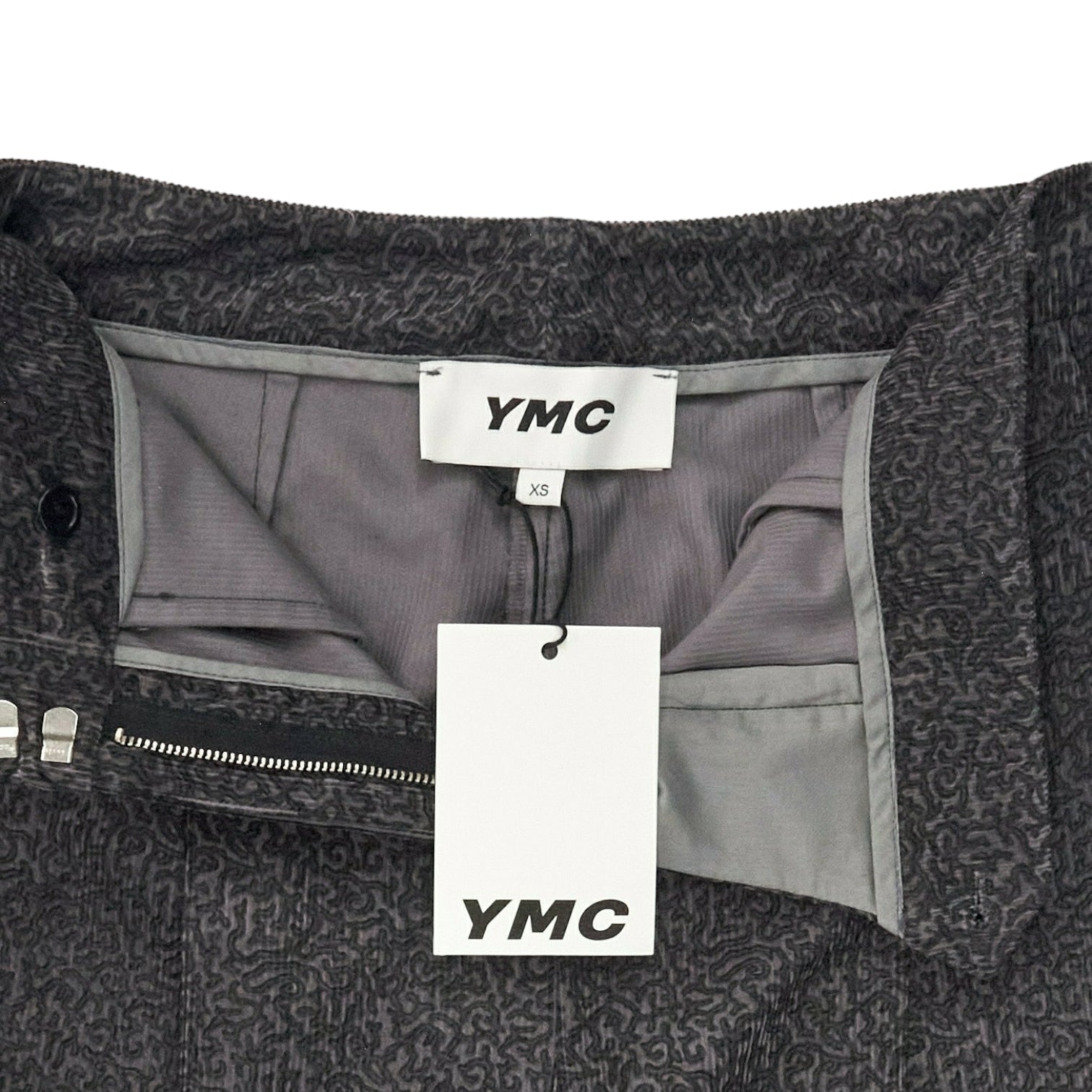 YMC Grey Squiggle Cord Trousers