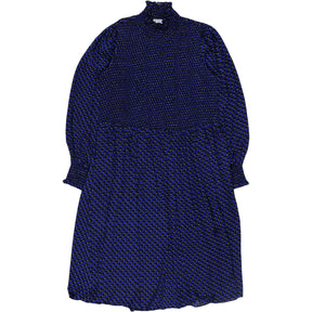 Claudie Pierot Blue/Black Geo Midi Dress