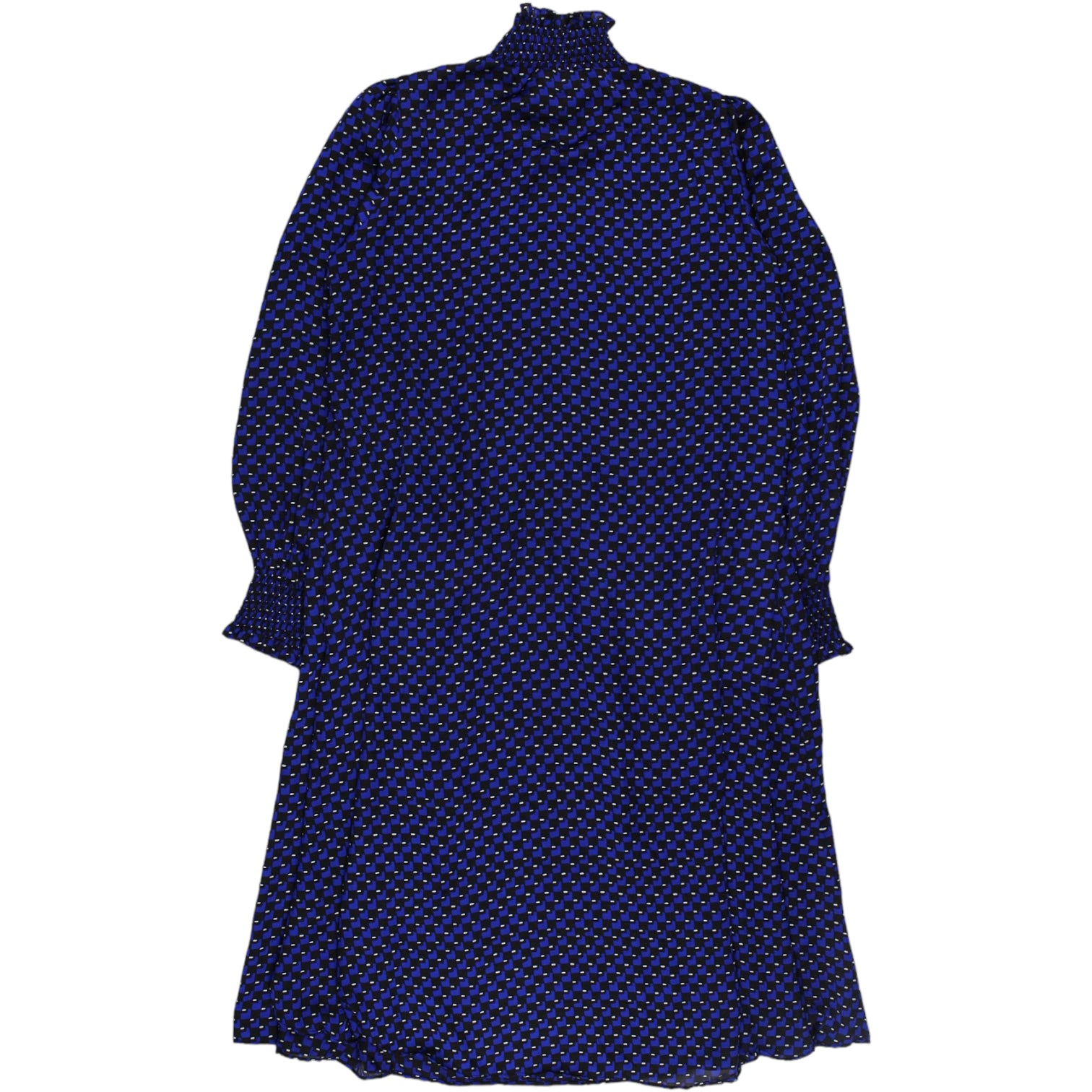 Claudie Pierot Blue/Black Geo Midi Dress
