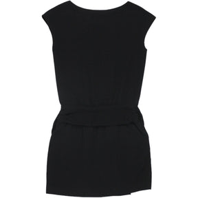 Theory Black Wide Neck Mini Dress