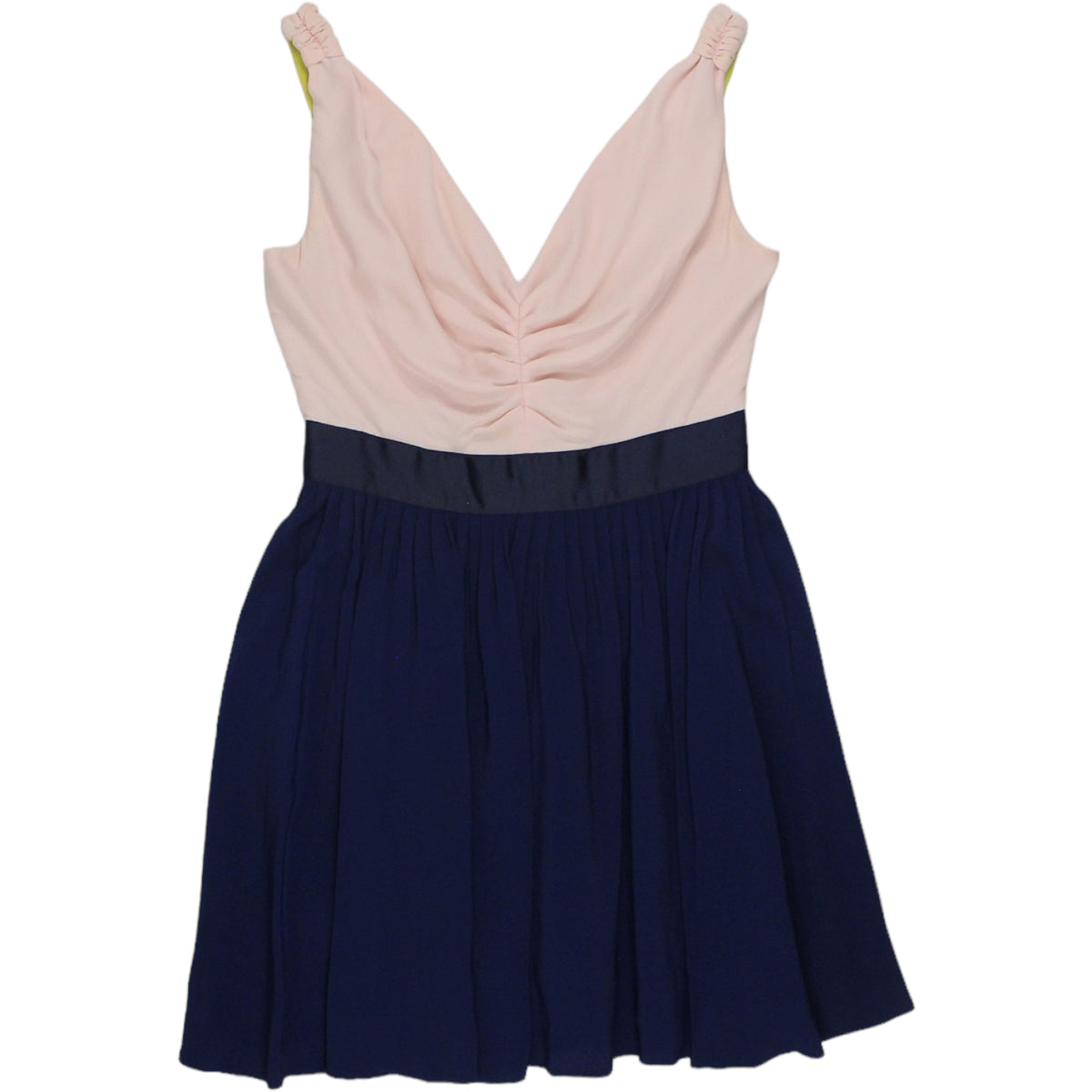 Reiss Pink/Navy Silk Bodice Dress
