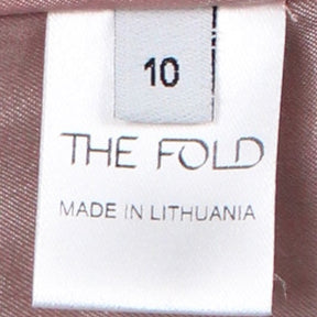 The Fold Purple Exposed Zip Fitted Dress