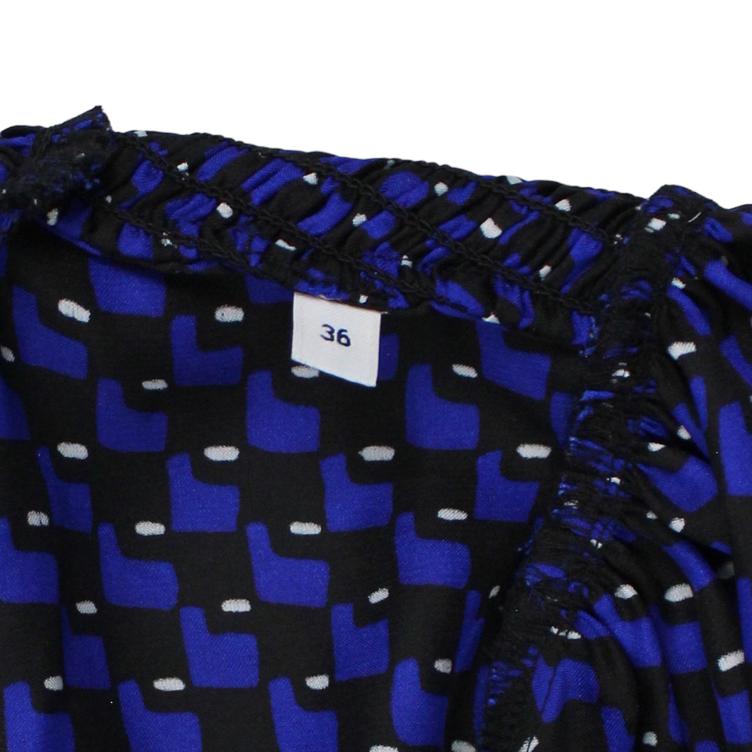 Claudie Pierot Blue/Black Geo Midi Dress