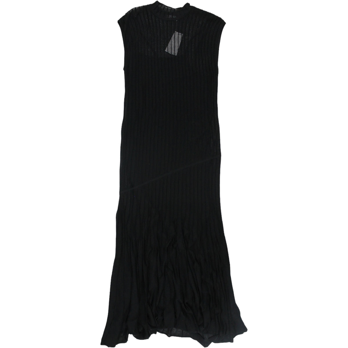 Calvin Klein Black Sheer Ottoman Dress (With Slip)