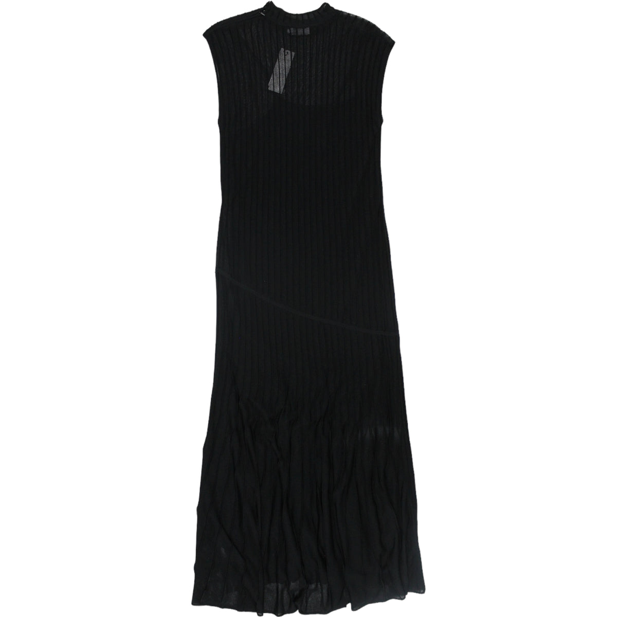 Calvin Klein Black Sheer Ottoman Dress (With Slip)