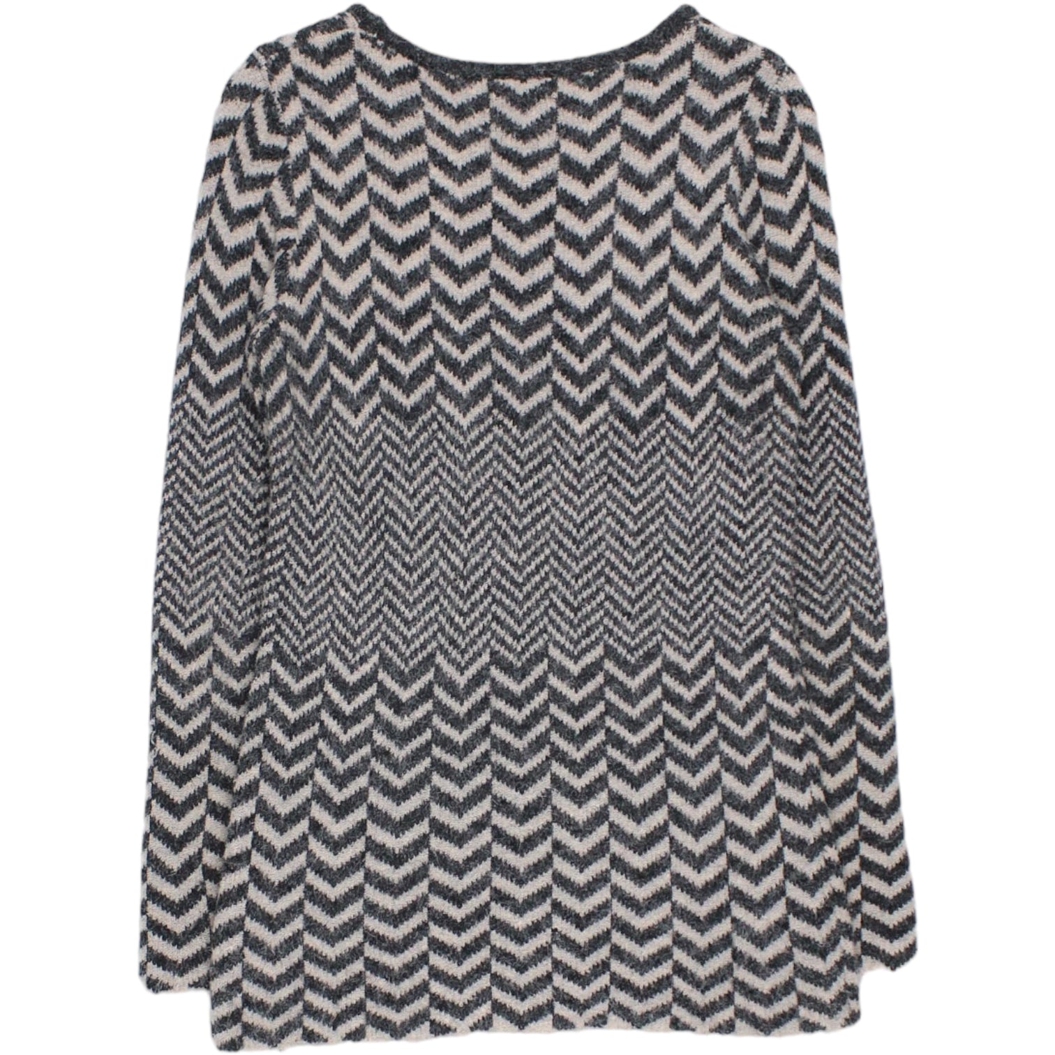 Bellfield Charcoal Chevron Knit Mini Dress