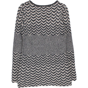 Bellfield Charcoal Chevron Knit Mini Dress