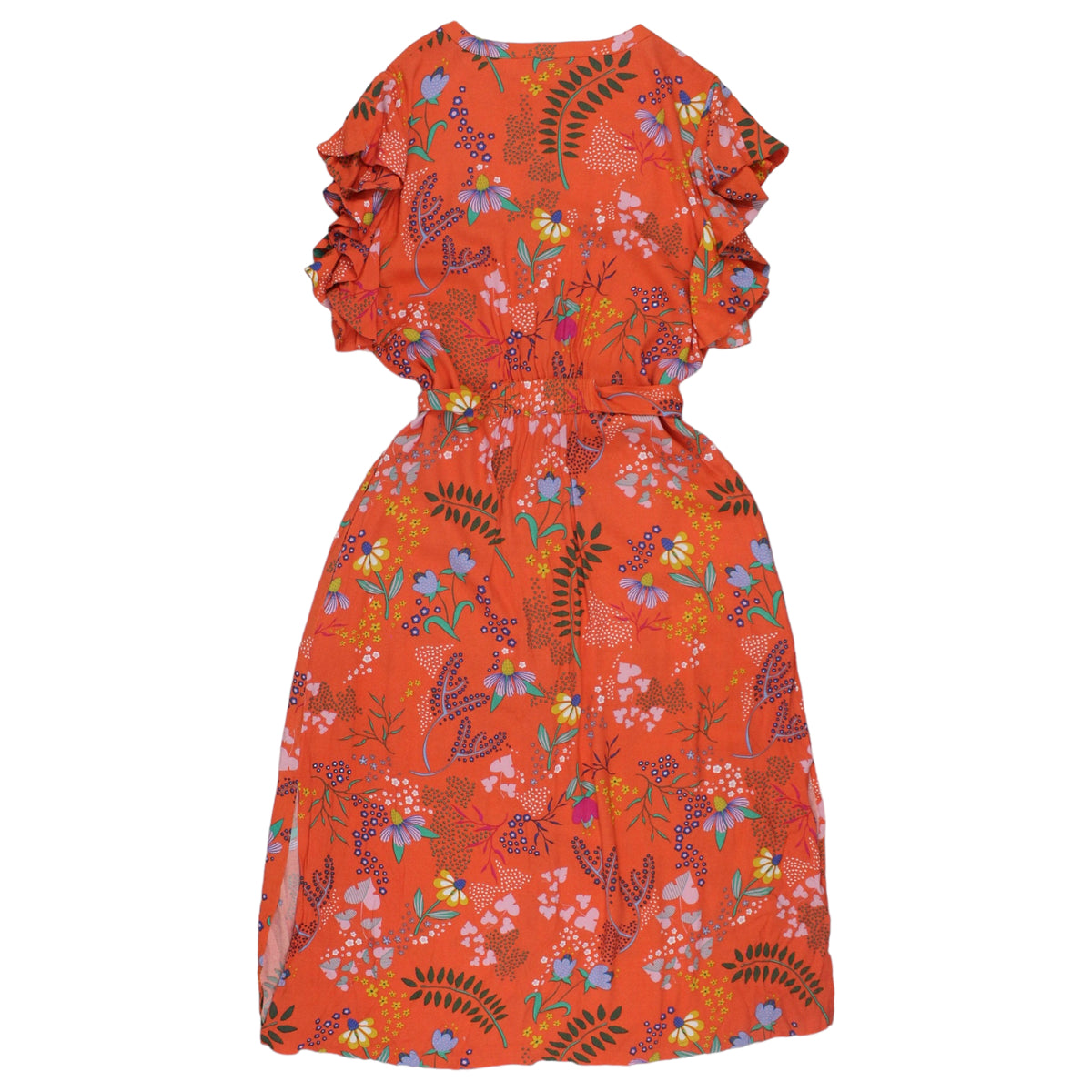 Oliver Bonas Orange Floral Maxi Dress