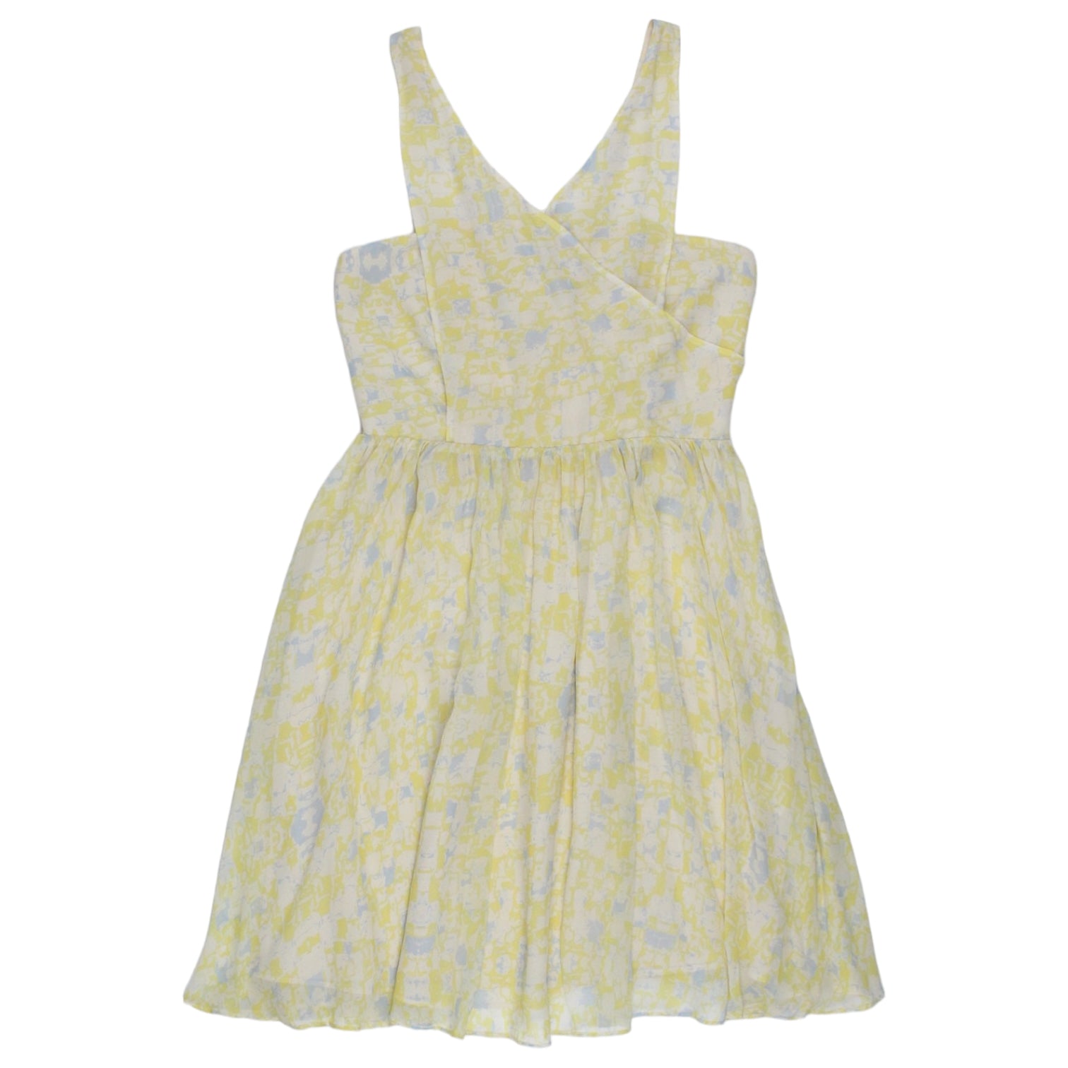 Whistles Lemon Pattern Silk Strappy Dress